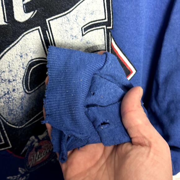 Vintage Beer Sweatshirt Size large Miller Lite ICE 90s Distressed - Picture 7 of 8